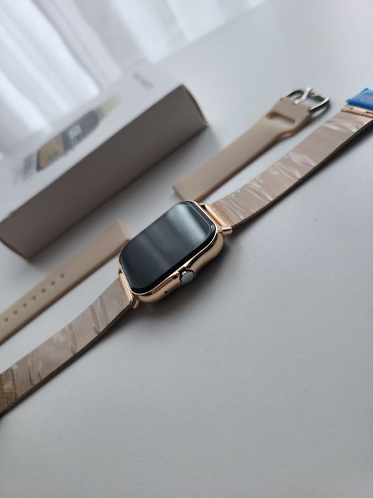 Smartwatch lige, pełny komplet złoty