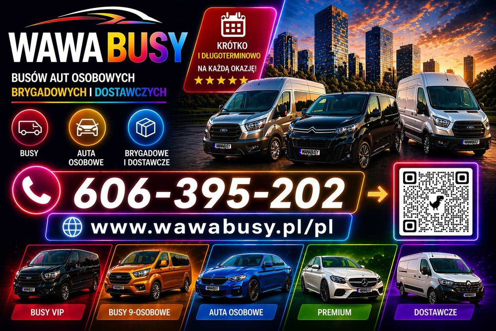 wynajem busa wypożyczalnia samochodów bus wynajem