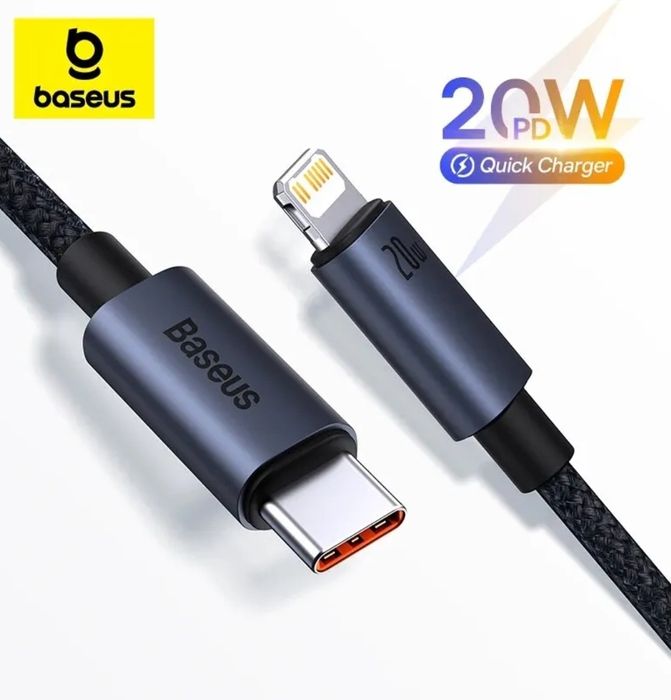 Baseus 100w/240w  1m/2m кабель
