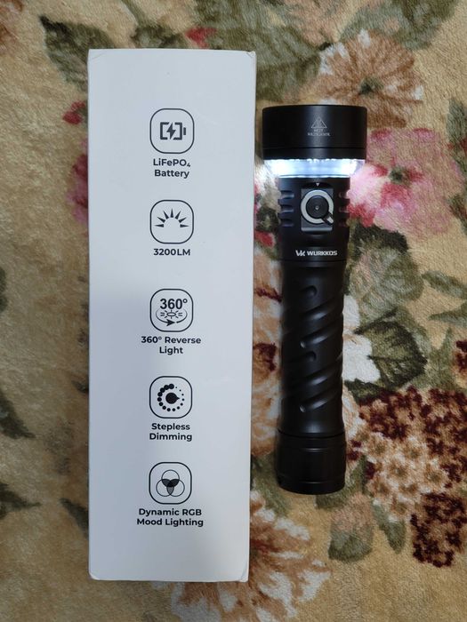Продам мощный поисковый фонарь Wurkkos TS27 LiFePO4