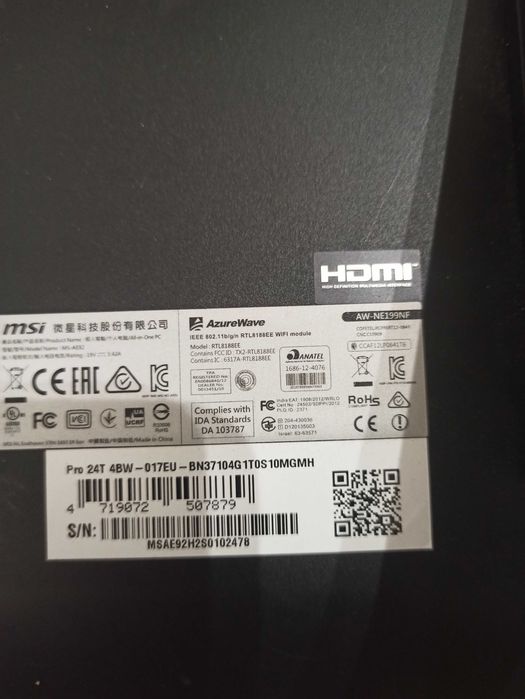 Monitor Komputer  MSI  PRO  24'