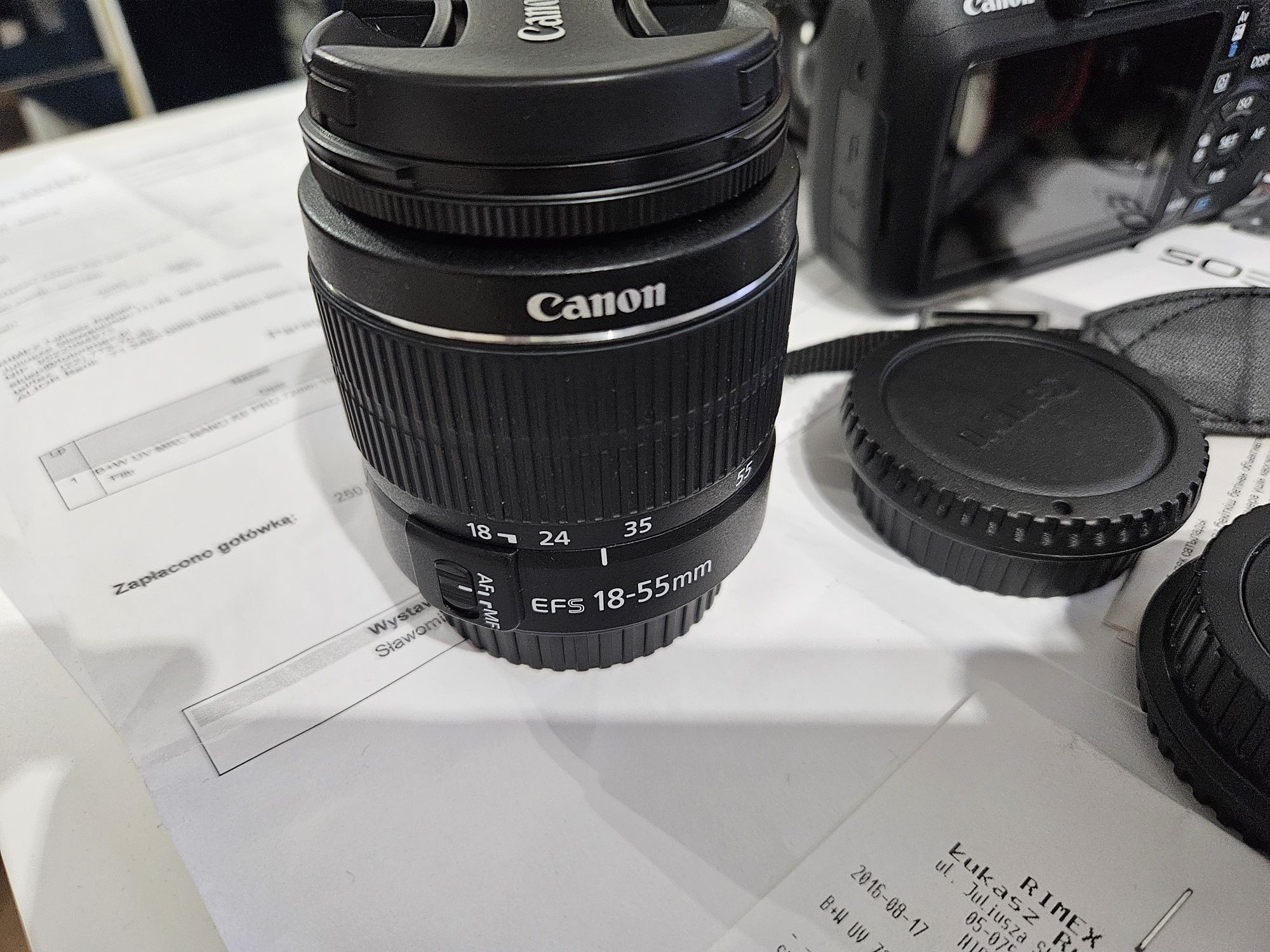 Aparat CANON eos 1200d efs 18-200is 18-55 mały przebieg jak nowy ...
