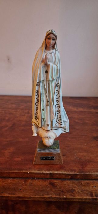 Figura Matka Boska Maryja Madonna Fatima antyk stare dewocjonalia