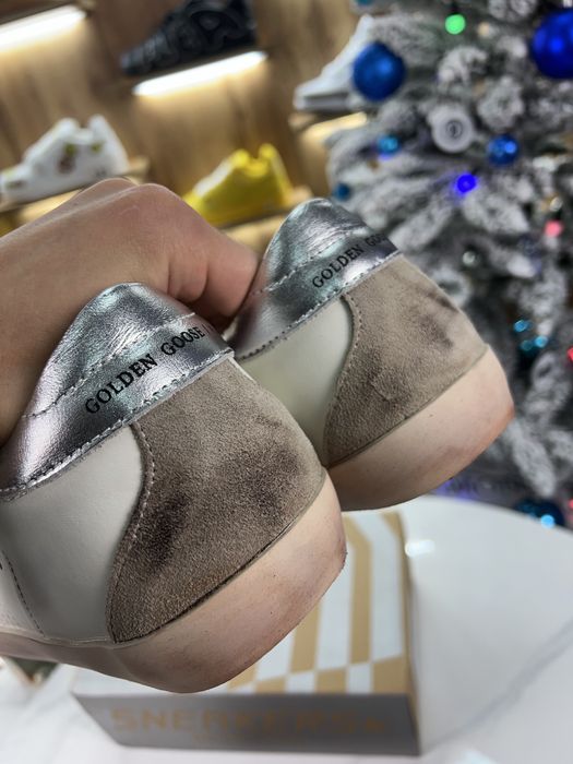 Кеди Golden Goose GGDB / Superstar Beige / Red