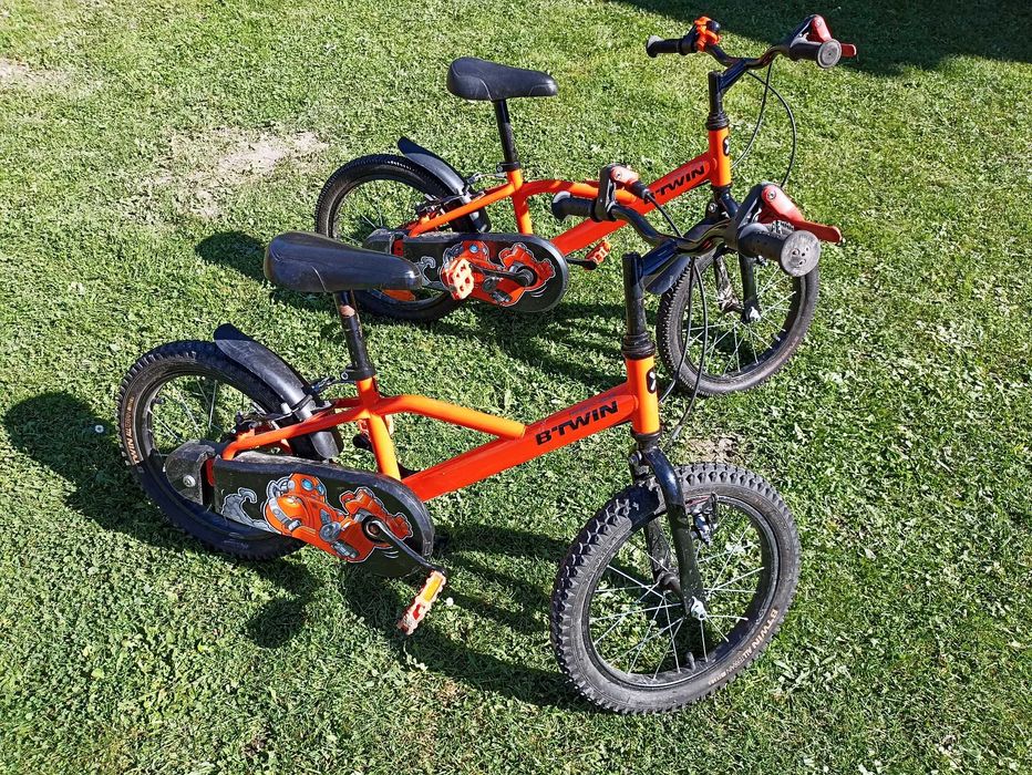 Rower btwin robot 500 16 cali - 2 sztuki dla bliźniaków