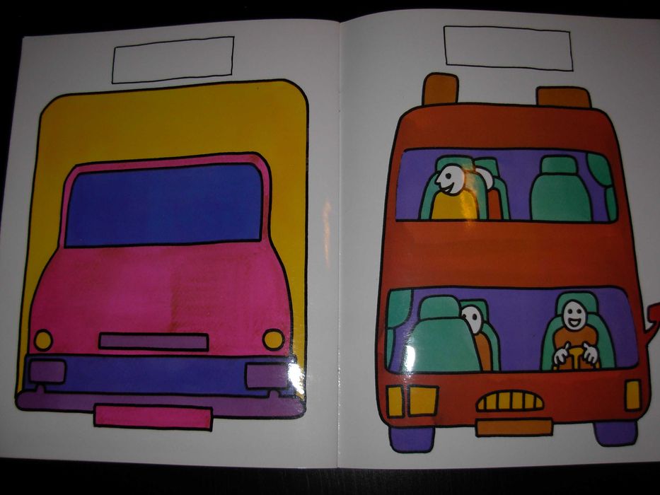Os transportes - com autocolantes de pôr e tirar NOVO