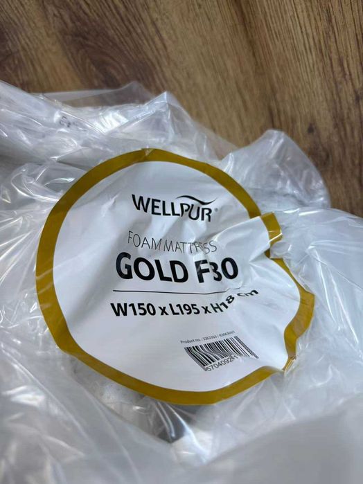 Colchão de espuma semi novo WELLPUR GLOMMA (150x195(JYSK) gold