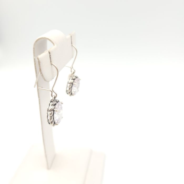 Srebrne kolczyki pr.925 cyrkonie nowe