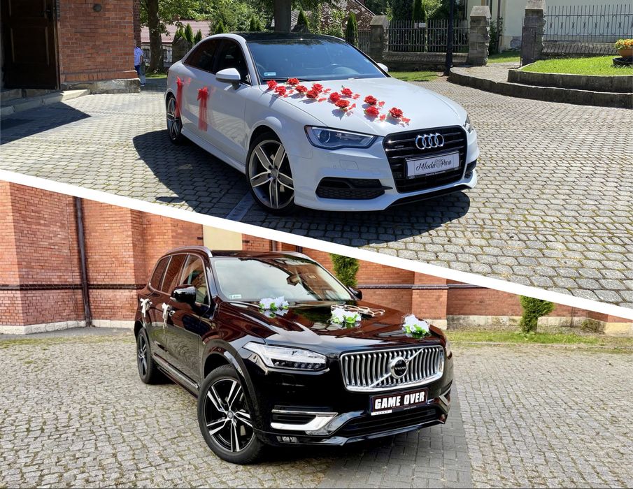Samochód Auto do ślubu/ Audi/ Volvo/ Mercedes/ kierowca wesele van 7os