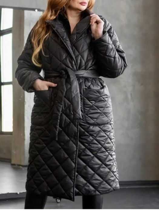 Пальто стьогане жіноче