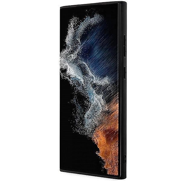 Etui Amg Carbon Stripe&Embossed na Samsung Galaxy S23 Ultra - czarne