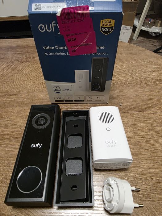 inteligentny wideodomofon eufy Security Video Doorbell  z dołączoną stacją wewnętrzną (gongiem)