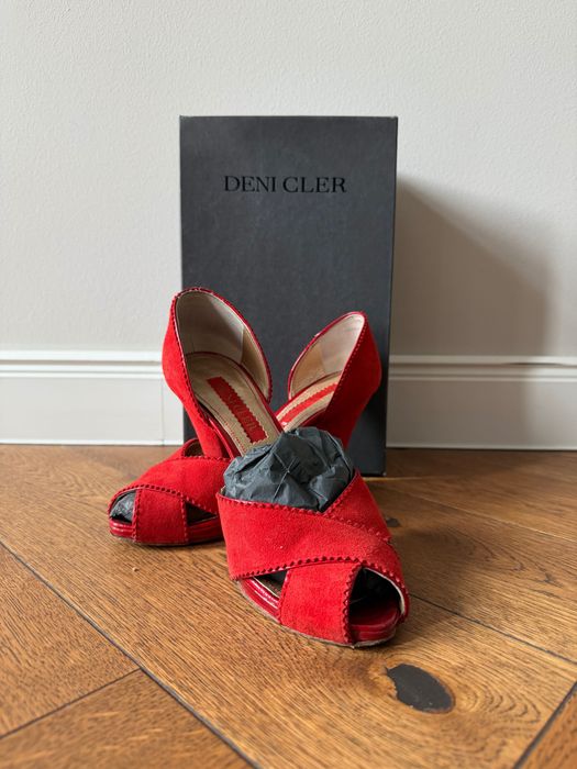 DENI CLER czerwone buty na obcasie r. 36