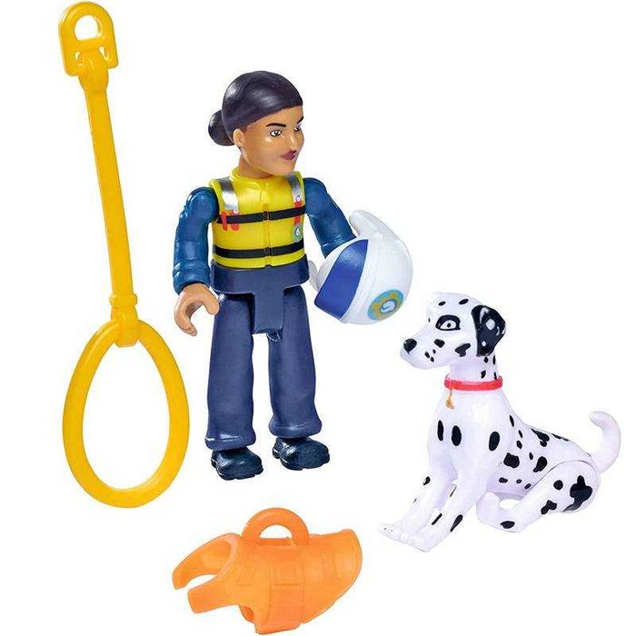 Strażak Sam Helikopter policyjny Wallaby + figurka Rose i Radar