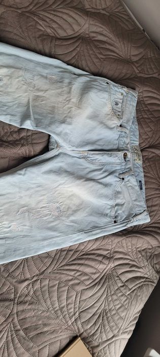 Scotch & Soda 36/32 Phaidon jeans spodnie bawełna jasne niebieskie