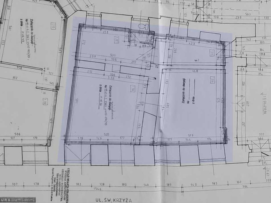 Rynek Stare Miasto Lokal na wynajem przy ul. Krzyża ok. 92 m2 parter z witrynami