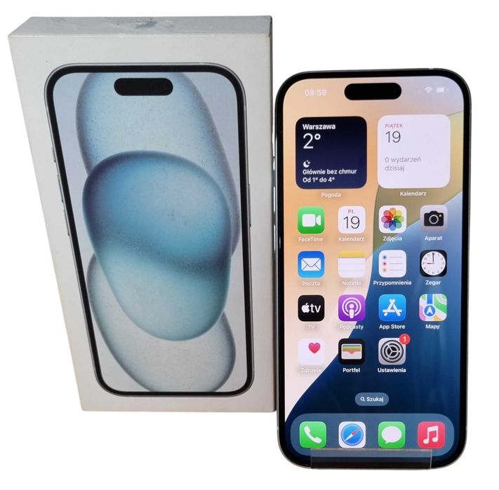 Smartfon Apple iPhone 15 6GB/128GB Kondycja: 97%