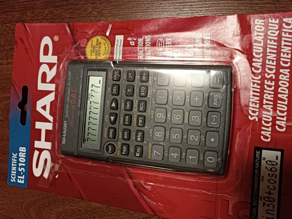 Калькулятор Sharp EL-510RB.