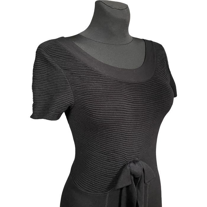 TWIN-SET Sukienka za Kolano Wygodna Stylowa Elegancka Czarna Rozmiar M