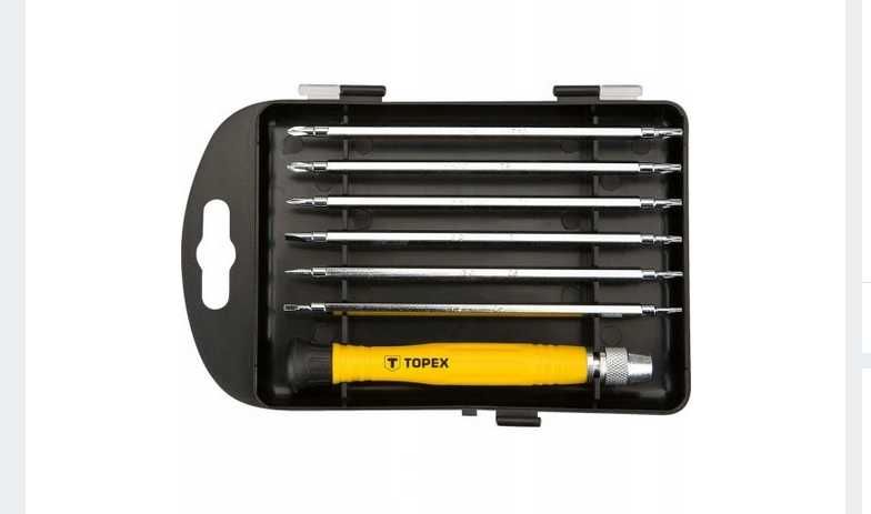 Zestaw wkrętaków Topex 7 elementów +GRATIS
