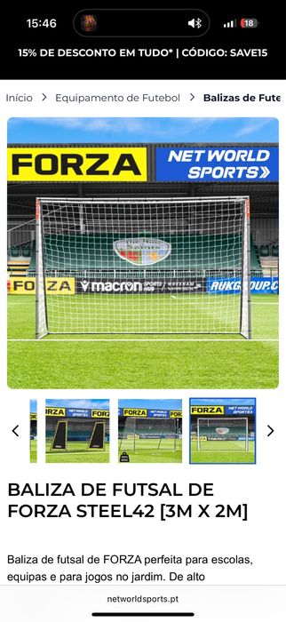 Baliza Futsal Nova