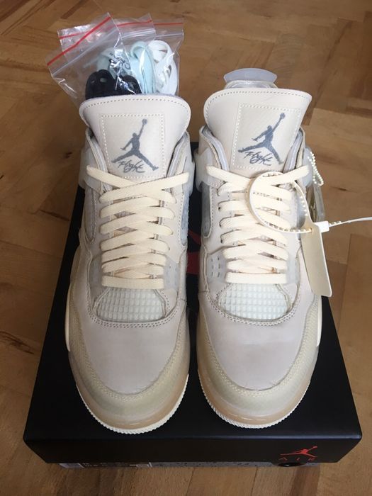 NIKE AIR JORDAN 4 RETRO SP X OFF WHITE rozm. 44.5 (CV9388 - 100)