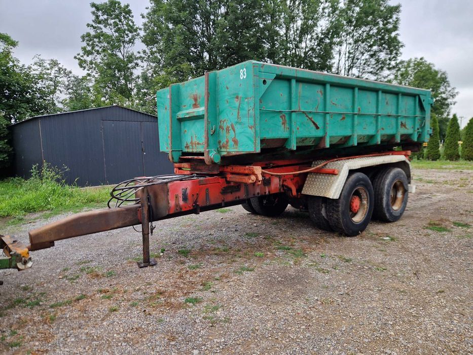 Tandem wywrotka 14-16 Ton skorupa budowlana kontenerowa