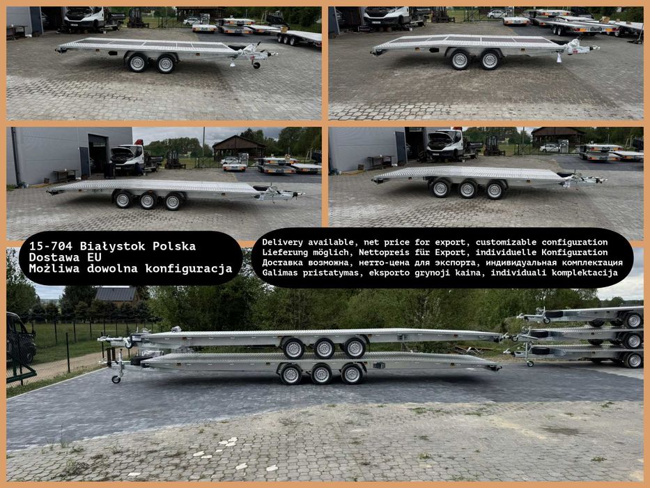 Płaska platforma 450x210cm 2700kg nowa laweta Niewiadów Mars fv 23% leasing raty
