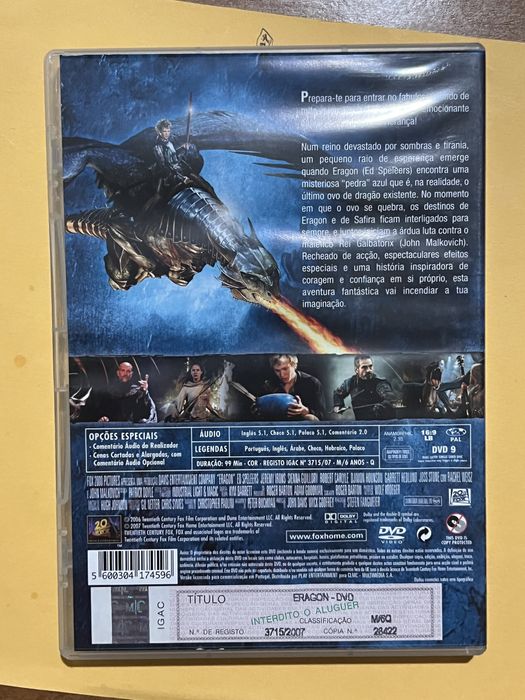 DVD Eragon | Novo