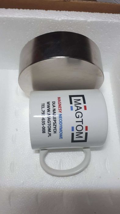 Magnes neodymowy MW 70x40 N50 duży mocny magnesy Magtom