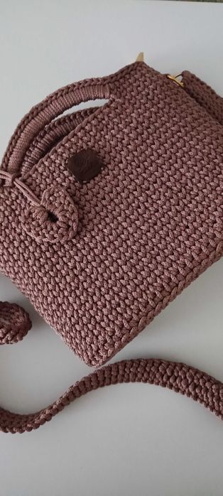 В'язана сумка ручної роботи