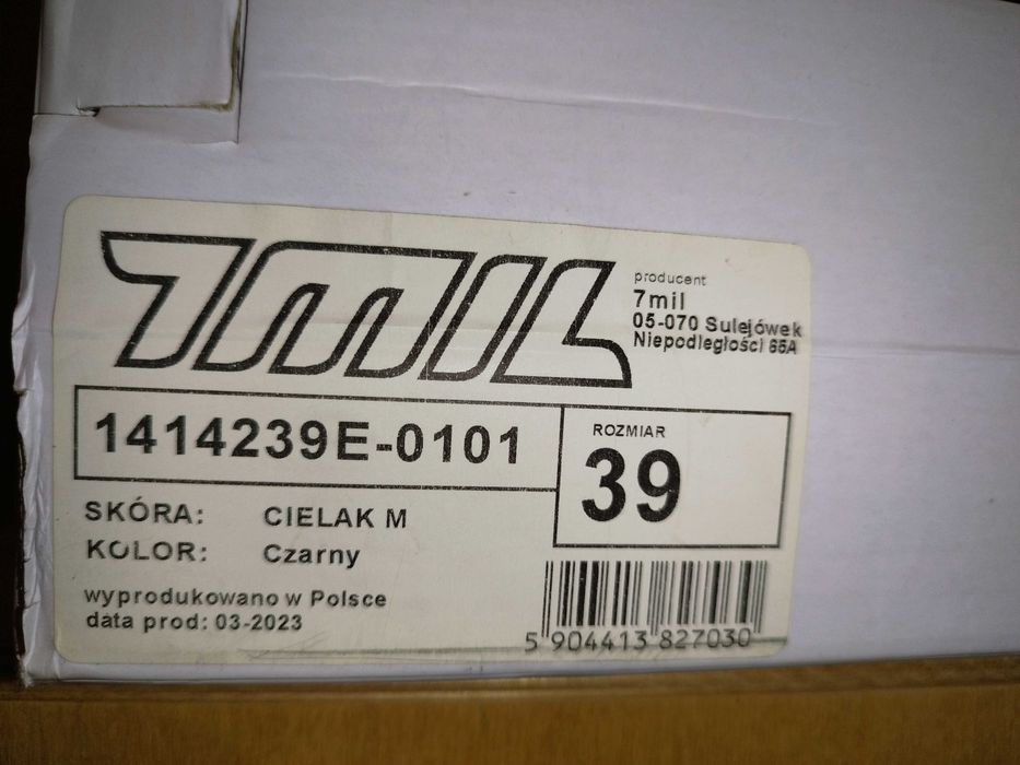 Buty damskie, rozm. 39, marka: 7 MIL