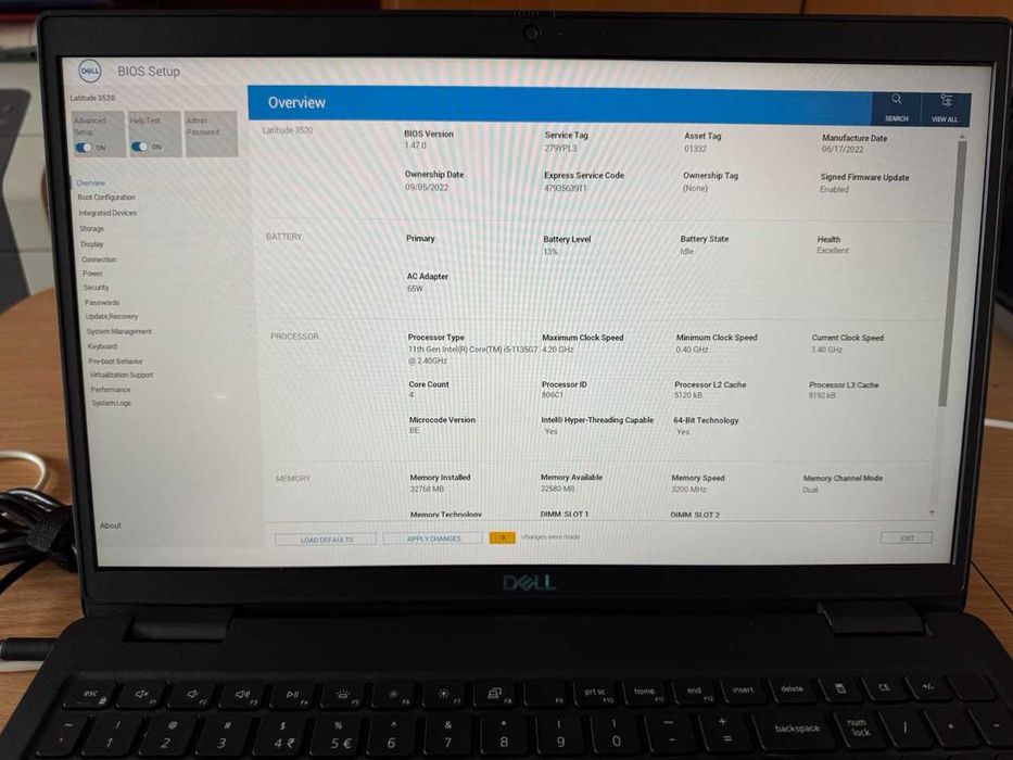 Dell Latitude 3520 32/512 GB 1332