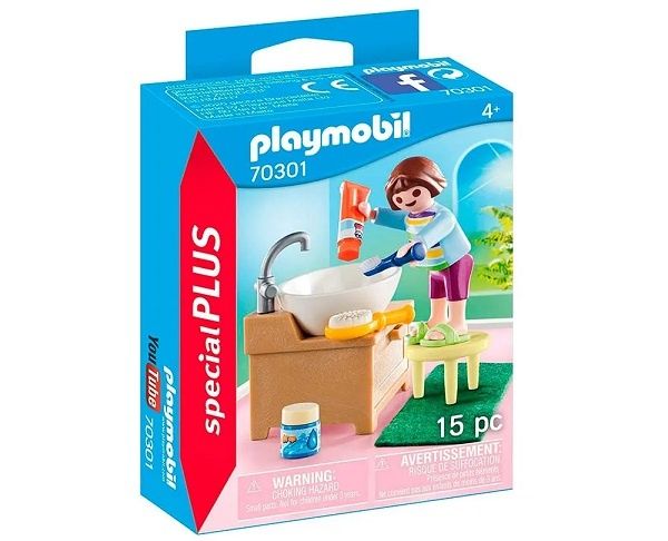 Girl with Playmobil Washbasin – NEW64297800832129122