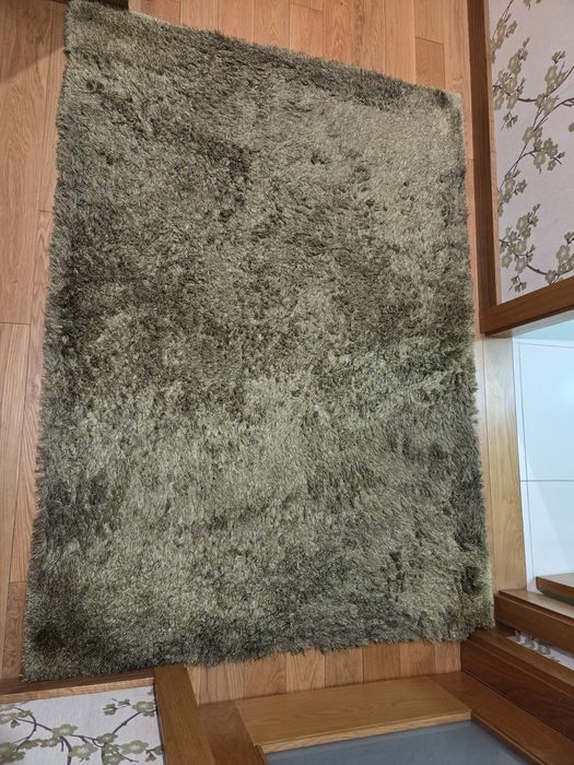 Tapete pêlo alto verde