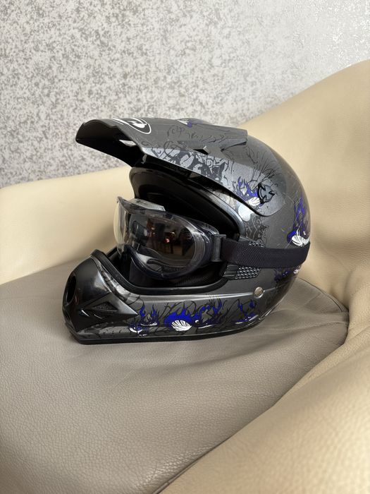 Kask cross enduro quad mtb HJC CL-X4 rozmiar XL + gogle gratis