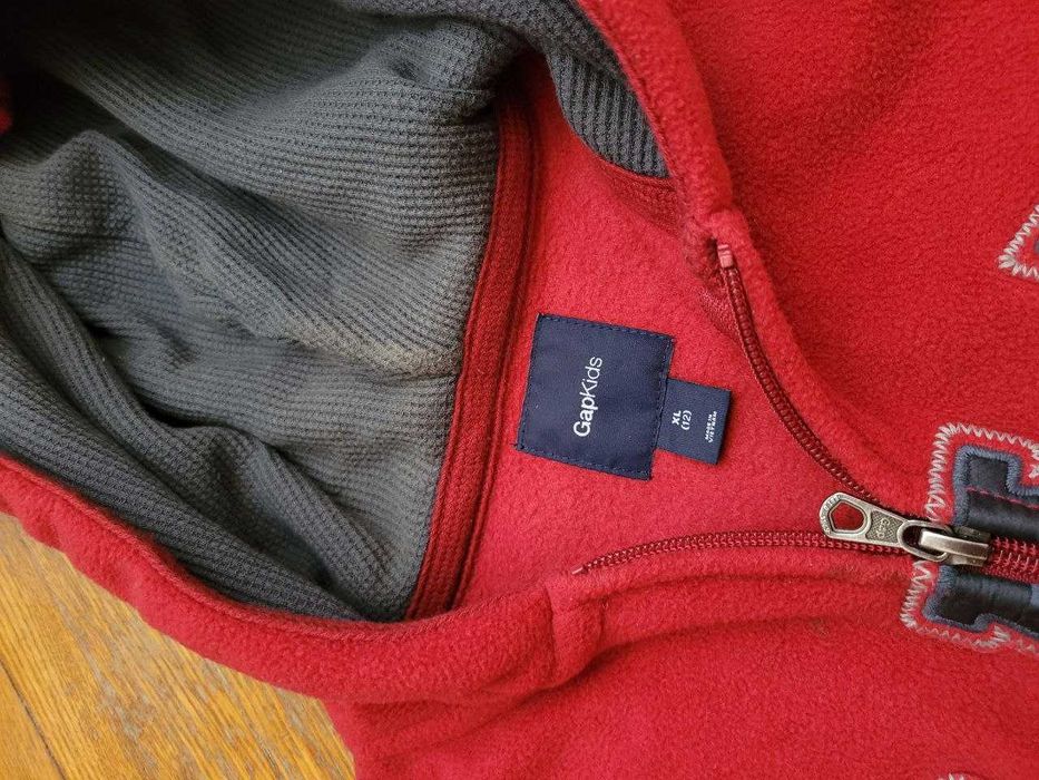 Кофта худи зип GAP big logo толстовка на флисе