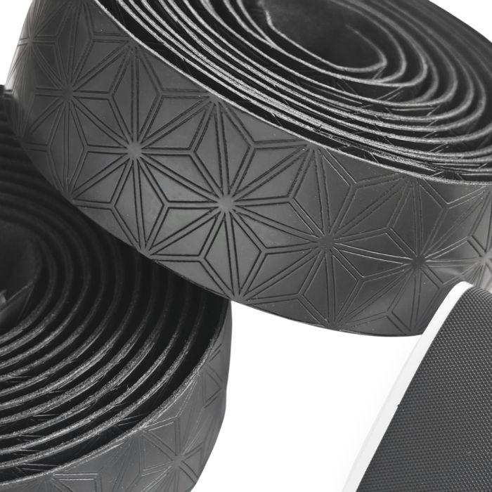 Antypoślizgowa CZARNA owijka kierownicy czarny miękka wzór supercaz