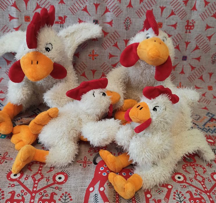 Игрушки мягкие «Семья курочек»-4шт. Anna Club Plush Голландия+ подарок