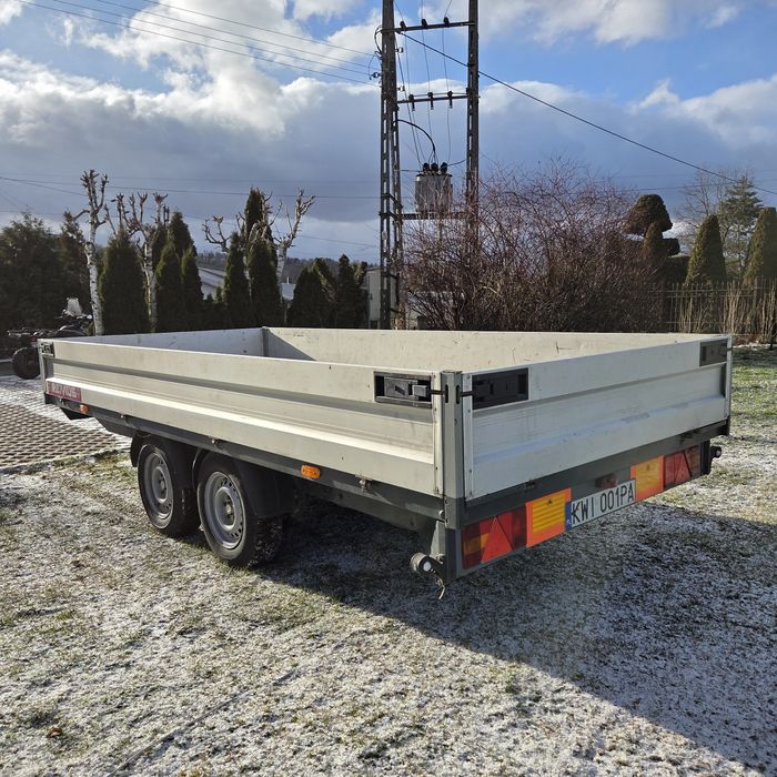 Przyczepa  laweta dwuosiowa Westfalia najazdy  lad 1430kg