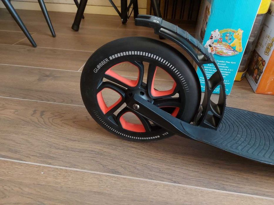 Самокат Globber On червоно-сірий до 100кг 2 колеса