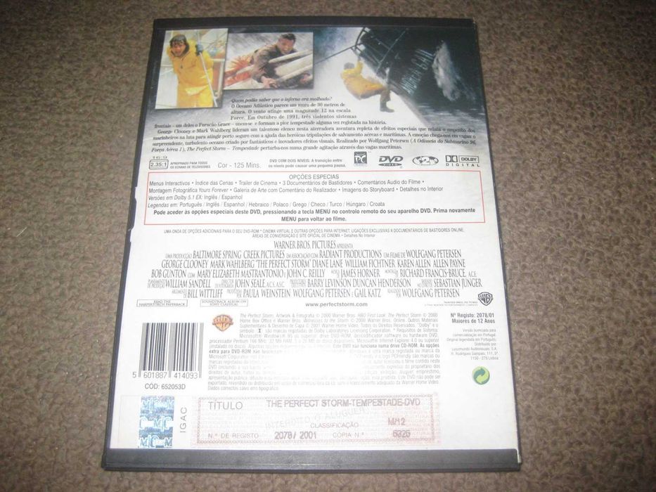 DVD "The Perfect Storm- Tempestade" Snapper