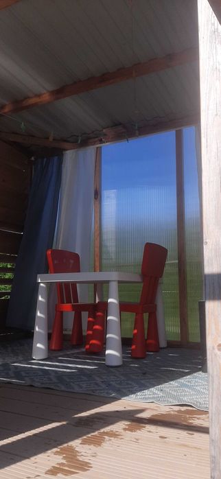 Domek ogrodowy z drabinkami