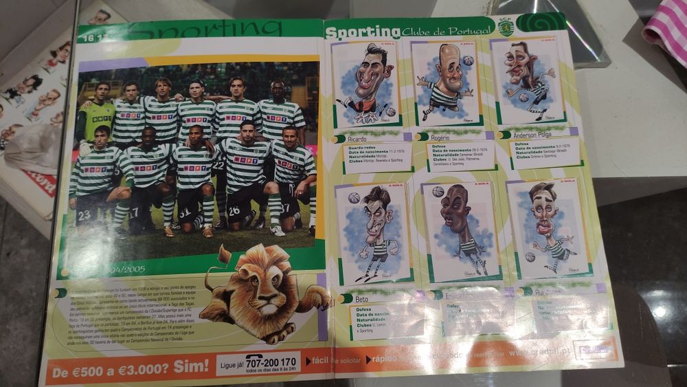 Caderneta de Futebol A Bola