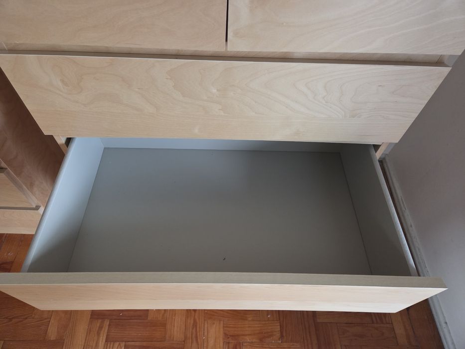 Cómoda MALM c/ 6 gavetas