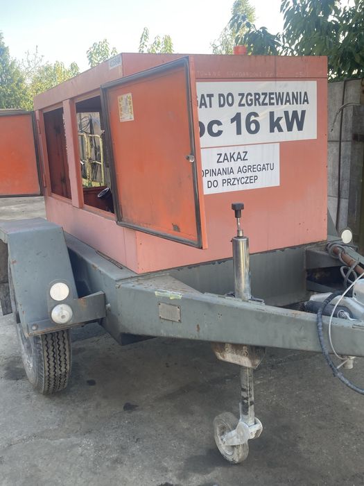 Agregat prądotworczy 16KW na przyczepie jednoosiowej