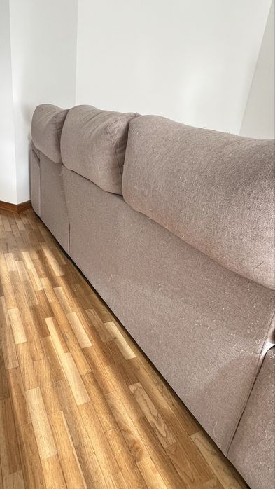 Sofá Chaise Long Bege 270x150cm