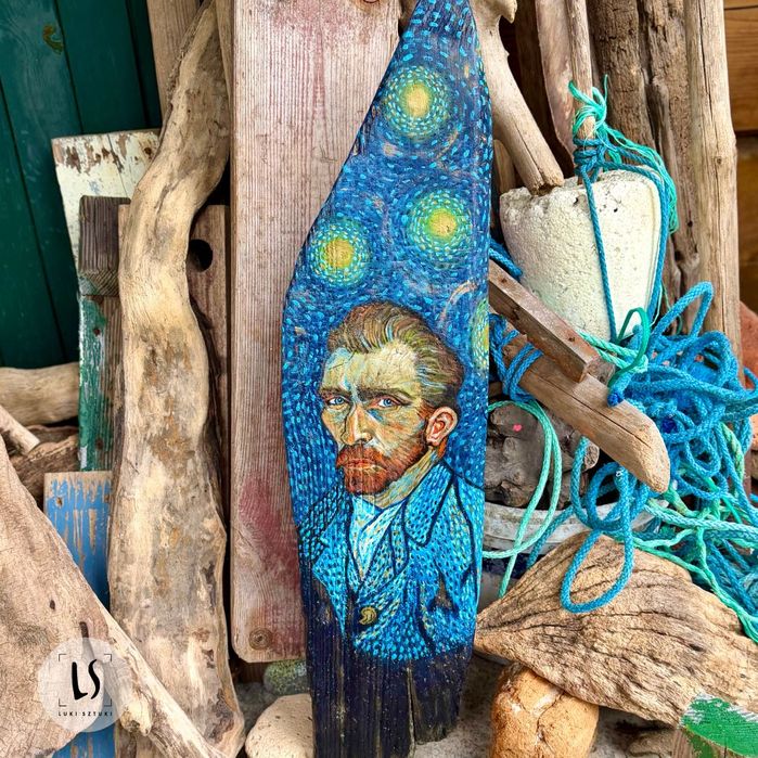 Driftwood | UNIKAT Morska rzeźba 'Vincent' van Gogh | LUKI SZTUKI