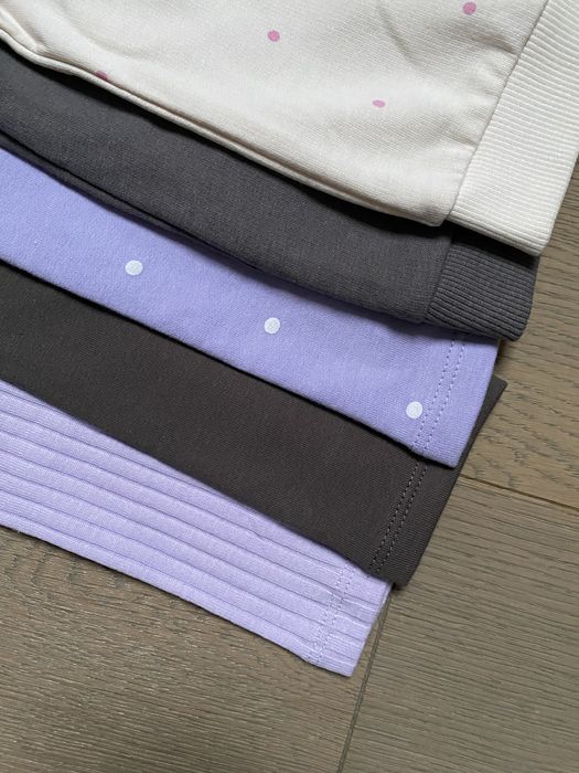 Nowy zestaw 2 bluzy + 3 pary leginsow Pepco, zajaczki/ kroliczki