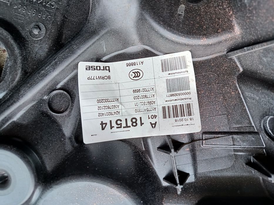 Mercedes w177 podnośnik szyby moduł głośniki lewy tył  hb
